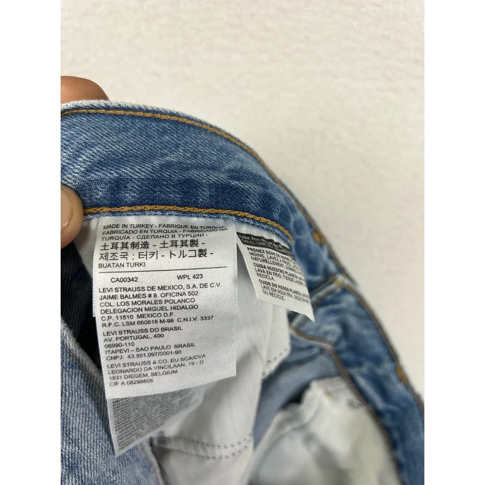 Western Americana Levi's Mens W29 Light Blue 517 Orange Tab Bootcut Jeans